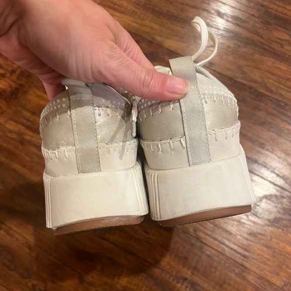 Nicole Miller Brita Pearl Platform Sneakers - Picture 4 of 8